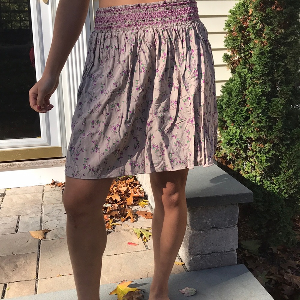Floral printed skirt